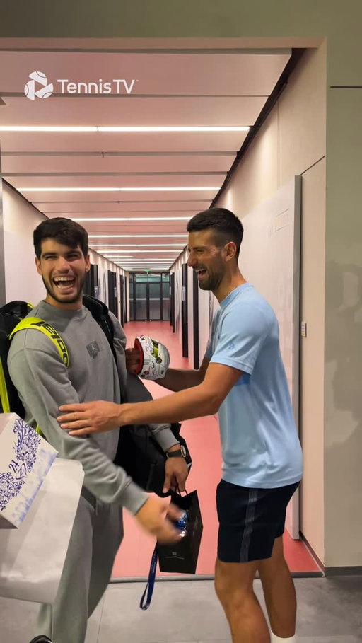 Titan ⚔️ Titanito @djokernole @carlitosalcarazz 

#tennis #tennistv #atptour #djokovic #alcaraz