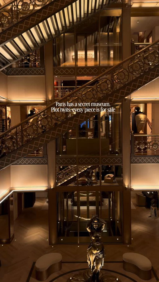 This is RH Collection Paris, right on Champs-Élysées.
It opened in autumn 2025 and I knew I had to see it.

👉🏻If you like places like this, comment CAFE ☕️
I’ll send you my blog post with 20 instagrammable places to eat and drink in Paris, this one included.

It looks like a museum, but it’s a furniture store.
From the street, the entrance already feels impressive.
6 meters medalion doors. Then you walk in and see 7 floors that feel more like a museum than a shop.

Inside you’ll find:
⚜️a glass-roofed restaurant called Le Jardin
I had dinner there and loved the food
⚜️a rooftop with 360° views over Paris
⚜️design and architecture library spaces
⚜️RH bar and lounge areas
⚜️Le Petit RH with a ceiling made of over 7,000 hand-blown glass pieces

You don’t need a ticket for this place you just walk in.

📤Share this with a person who’d love to visit a place like this

Content created and owned by ©SparklingEscapes. No repost.