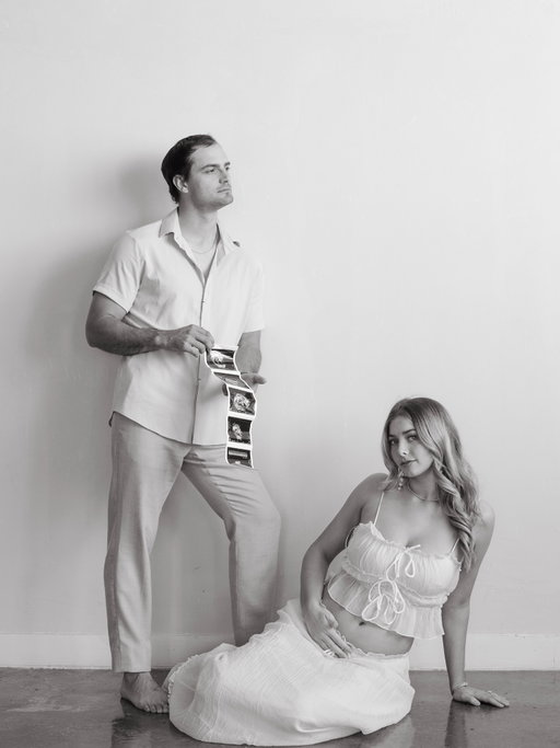 We can finally announce…WE ARE PREGNANT! We are so excited for this new chapter in our lives, and can’t wait to see all the wonderful blessings it brings. 
Stay tuned for more fun pregnancy content🩷💙