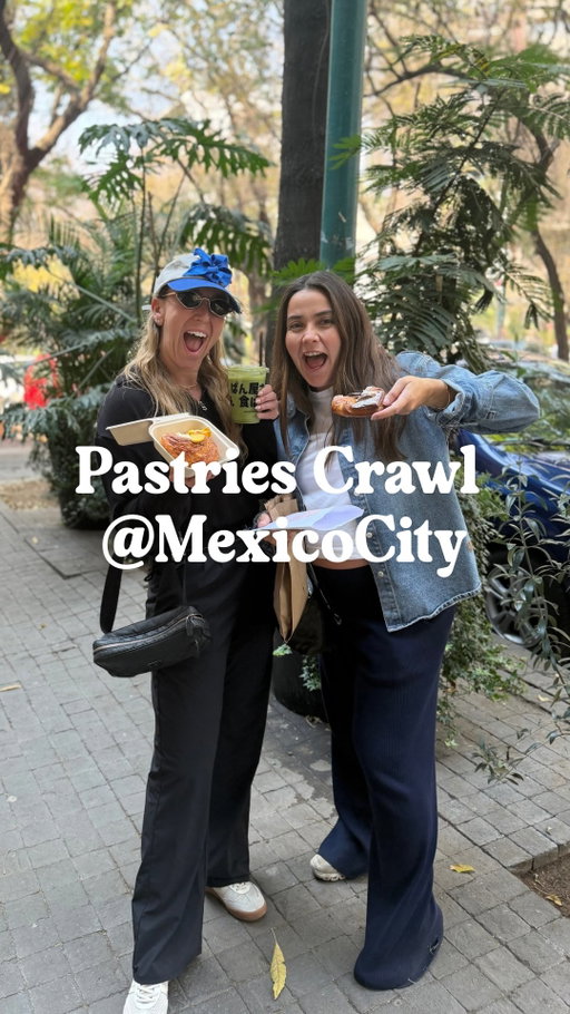 Can’t miss this Pastry Crawl in Mexico City! Walking in Roma Norte & Condesa is the best place to try the food… and pastries 🫰🏻 So worth it! 

If you want a list of out top - not so basic pastry shops - comment MAP and we’ll send you our Google Maps List 🥐

#foodcrawl #cdmx #travel #food