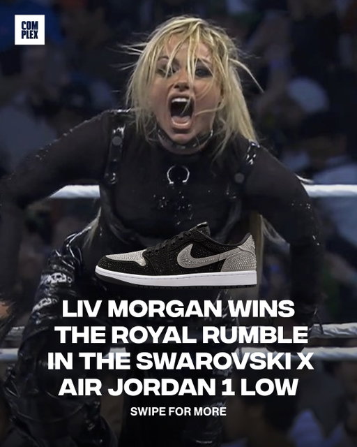 Liv Morgan is your 2026 WWE Royal Rumble winner, and does it in style rocking the Swarovski x Air Jordan 1 Low 🔥💎