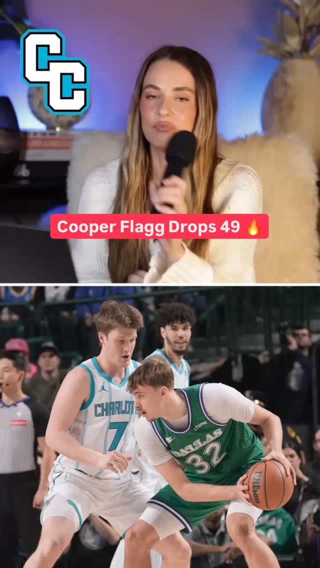 Cooper Flagg broke the record for most points in a single game by an NBA rookie 🤯