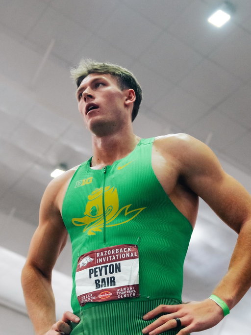 7 for 7. Peyton Bair 4th all-time in the Heptathlon in NCAA HISTORY! The new Duck wins the hep at the Razorback Invite.

Peyton Bair - 6,371 points (PB, UO #2)
✅ No. 4 NCAA performer all-time
#GoDucks
