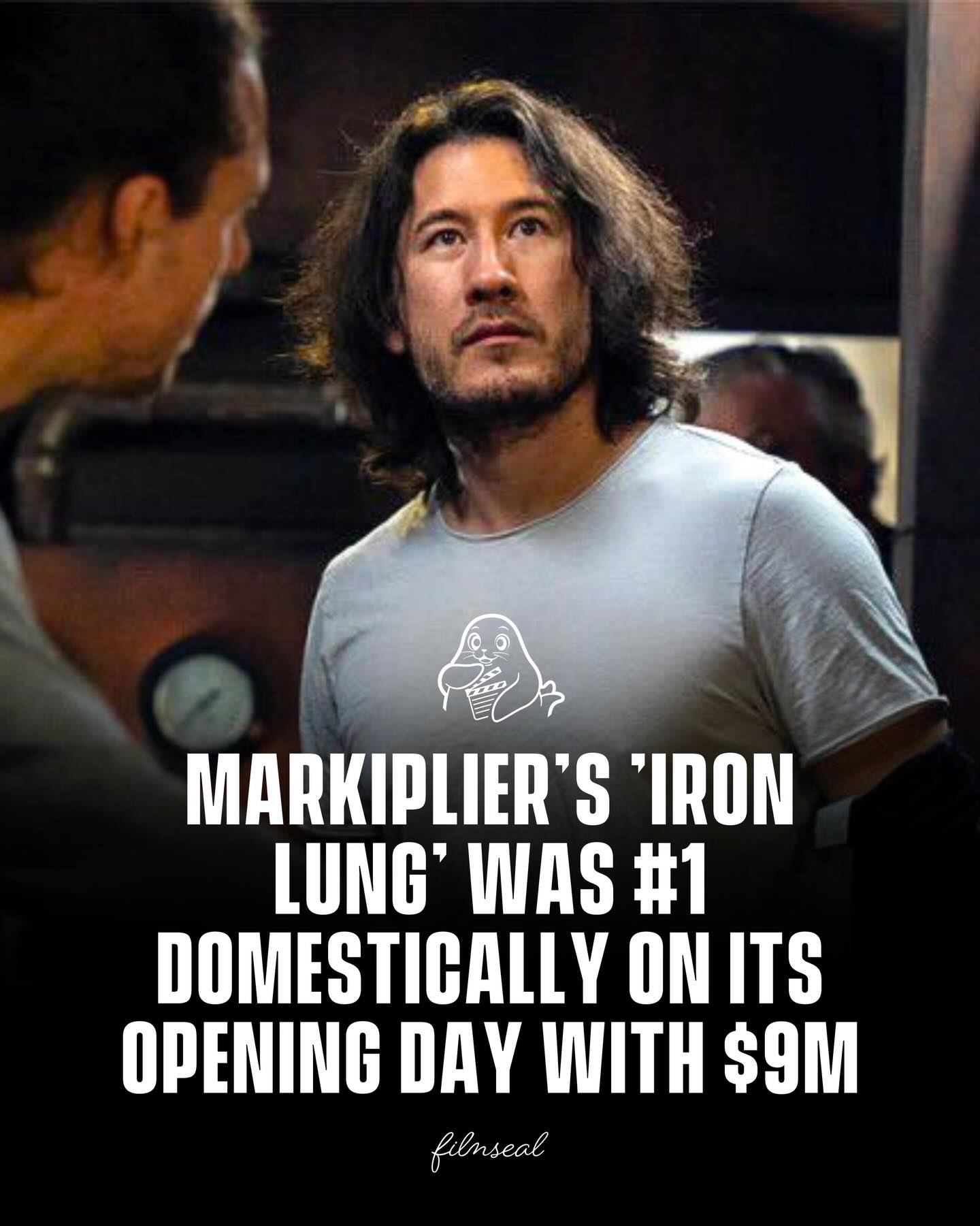 Markiplier’s self-financed sci-fi horror film Iron Lung opened at #1 in the U.S., grossing about $9 million on its first day, and that initial haul already amounts to at least three times what it cost to make, highlighting a strong and profitable start for the indie release.

-
#markiplier #ironlung #filmseal