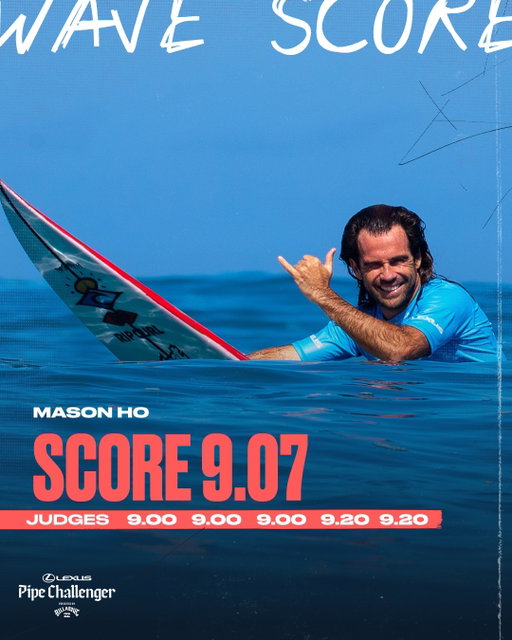 A legit second reef roll-in from the OG iconic local @cocom4debarrelkilla 🥋

Mason wins his heat and now advances to the Round of 64, where he’ll take on the top seeds ⚔️

@lexususa #PipeChallenger | @billabong