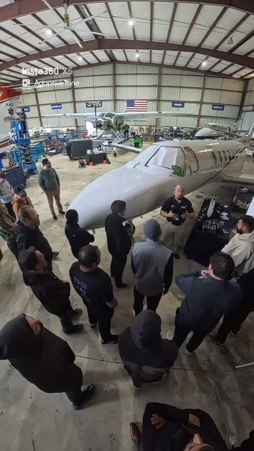 Day 2 of our January @aviation_detailing_association  ADA class  is here and our students are truly learned the art of brightwork polishing..

#theplanedetailer #aviation #aviationdetailing #aircraftdetailing #ada