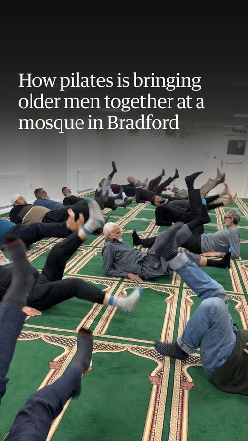 From squats to glute bridges and the butterfly stretch - every Thursday after midday prayers a group of mostly 50- to 80-year-old men take part in a 45-minute pilates class at a mosque in West Yorkshire.

“I think sometimes people are isolated and mosque is a safe environment for them,” says Zafar Kayani, 69, the pilates instructor.

“They’re coming here for their spiritual health. Then getting that physical exercise and mental wellbeing, and they’re connecting with each other,” adds Kayani – with attenders saying they feel the benefit.

After a TikTok video they posted advertising the classes at Jamia Usmania mosque in Bradford went viral – to the surprise of organisers – they have had interest from mosques across the UK and farther afield, including from Malaysia and Canada, with inquiries on how similar initiatives could be implemented for their congregation.

Kayani believes that the physical and mental health benefits of the classes will have a positive impact on public health and the NHS. According to government health data on physical activity published in 2024, men from Asian (59.6%) and “other” (60%) ethnic groups are less likely to be active than the overall average (65.6%).

Jamia Usmania’s general secretary, Mohammed Ilyas, says he wants to make the mosque “a community hub where people can join in other activities, which were provided by the council 20 years ago but are nonexistent now”. He adds: “Make it as accessible as possible, not just for the elders, for the young generation as well, make the mosque welcoming.”

Read the full story via the link in bio.
