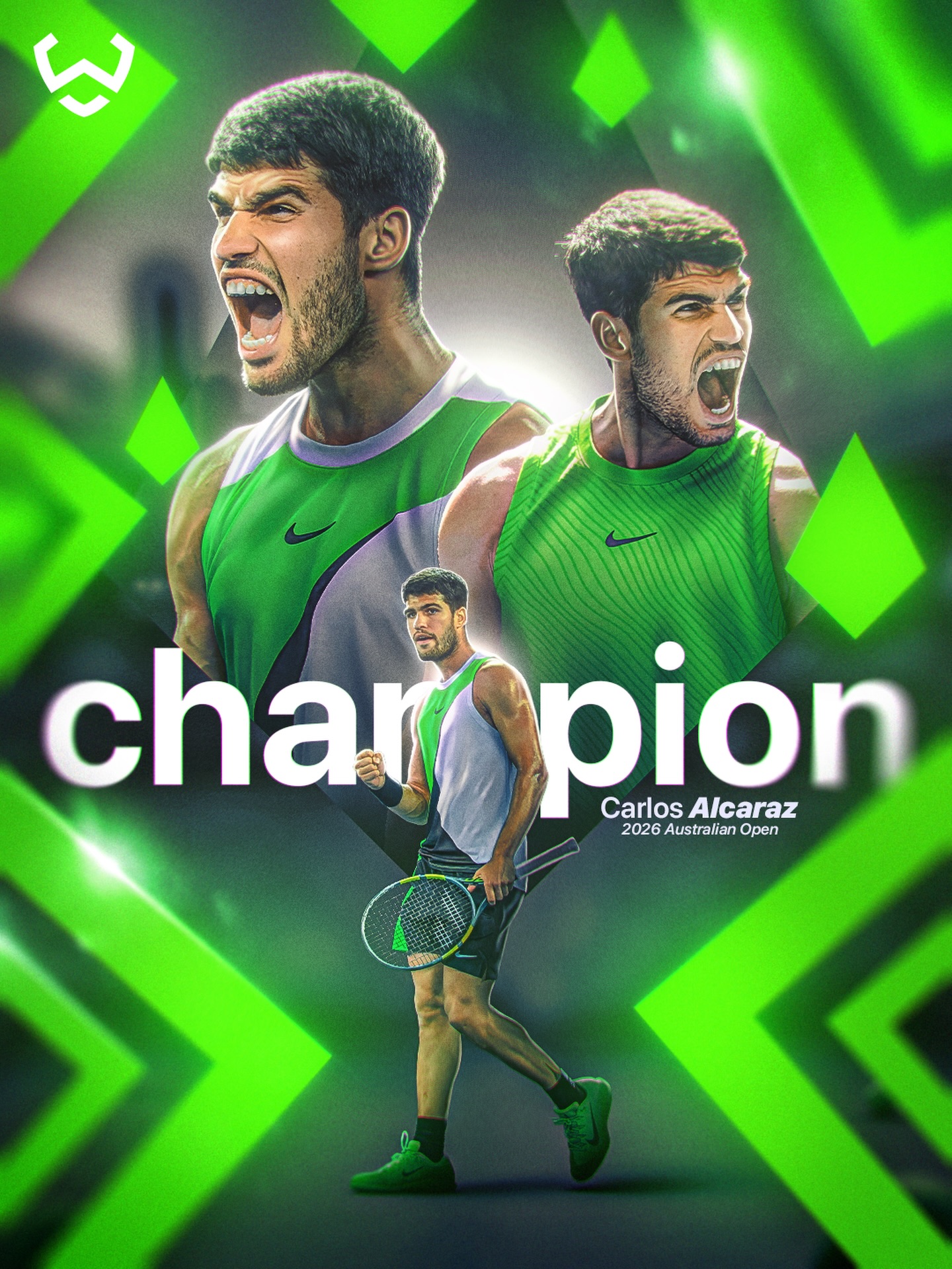 CARLOS ALCARAZ DEFEATS NOVAK DJOKOVIC TO WIN THE 2026 AUSTRALIAN OPEN 🏆

He becomes the youngest man ever to complete the Grand Slam, winning all four majors. 🇪🇸👏