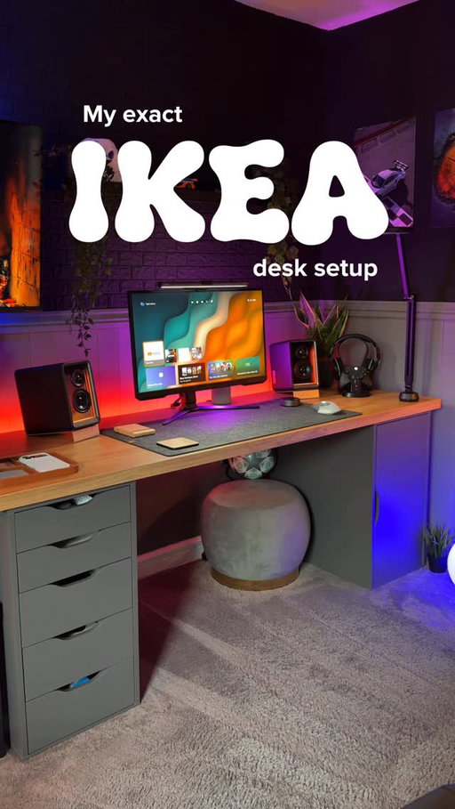 My exact IKEA desk setup 🤌🏼 clean, cozy, and built on a budget.

Perfect for a home office, work from home setup, or cozy workspace with warm lighting and no clutter.

Save this if you’re upgrading your desk 🔥 

#ikeahack #ikea #desksetup #roominspo #bedroomideas