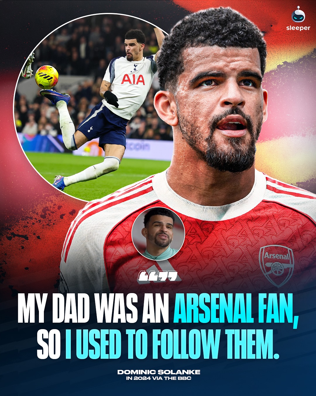 Agent Dominic Solanke helping Arsenal win the league?! 😳🔴

Tottenham’s striker channeled his inner Olivier Giroud with an incredible scorpion kick meaning Arsenal are now 6 points clear at the top of the Premier League… 🦂 

Which is funny when you realise Solanke was an Arsenal fan as a kid! 😱

Thoughts, Tottenham fans? 😬 

#tottenham #thfc #arsenal #coyg #spurs