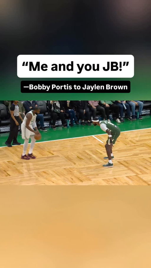Bobby Portis competing with Jaylen Brown 🔥