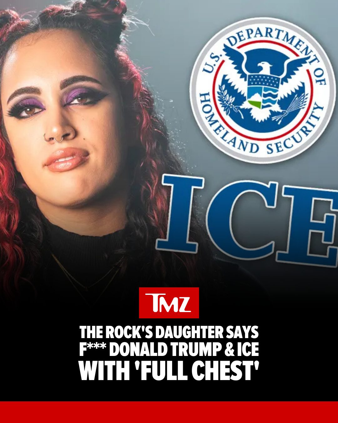 The Rock's daughter, Ava, can say whatever she wants now that she's left WWE ... and her first free words were quite liberal indeed ... and directed straight at Donald Trump.

Read more at the link in bio.