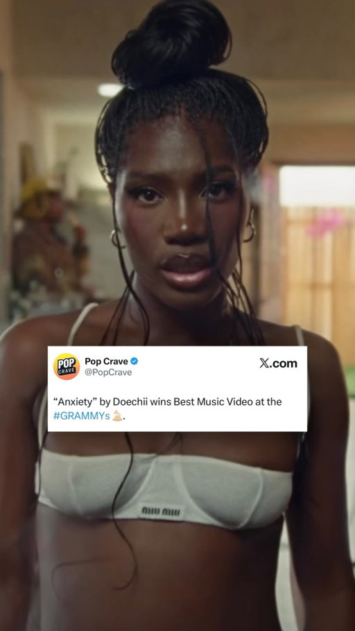 “Anxiety” by #Doechii wins Best Music Video at the #GRAMMYs.

It marks her second #Grammy Award, after winning Best Rap Album last year.