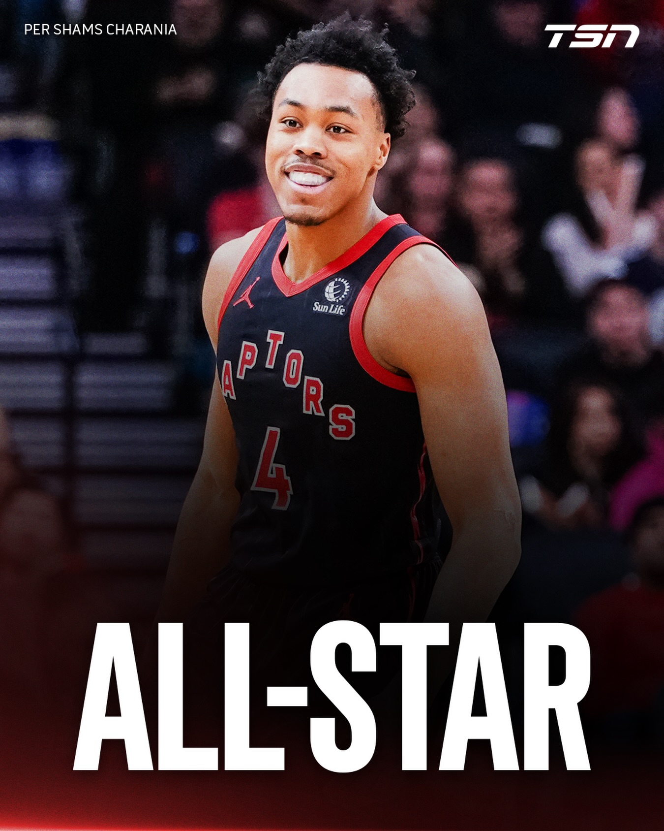 Scottie Barnes has been named an NBA All-Star for the second time in his career, per @shams ⭐