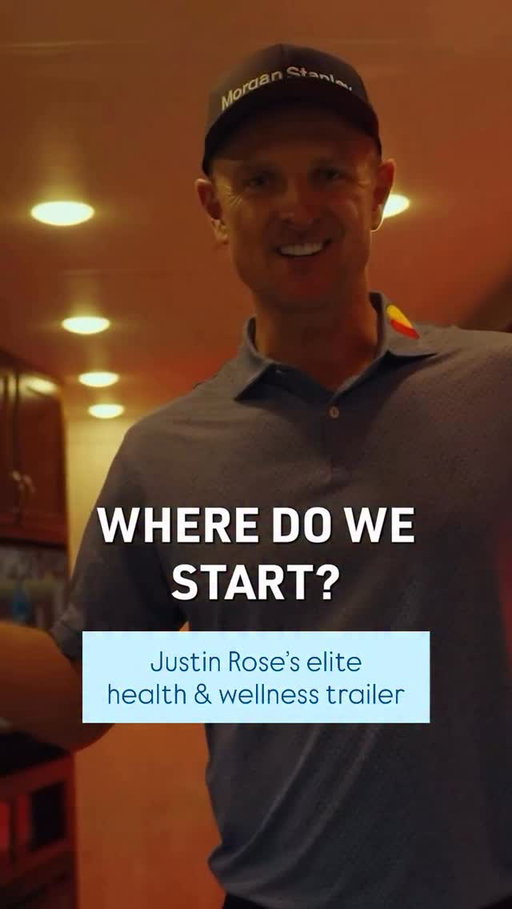 Justin Rose’s secret to longevity is his ELITE health and wellness trailer. 

- Sauna
- Oxygen machine
- Cold plunge

He took @kclairerogers behind the scenes.
