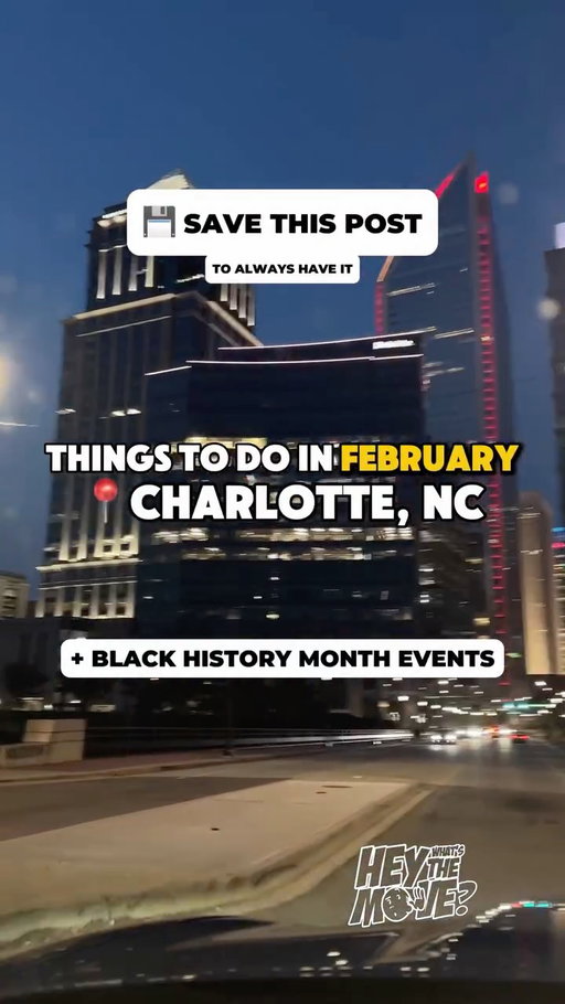 THE MOVE😎 - FEBRUARY ‘26 EDITION - CHARLOTTE, NC

HAPPY BLACK HISTORY MONTH! This month is loaded with events. An endless amount, that I couldn’t contain them all, but FIRST….

📍 |FOLLOW ME| @heywhatsthemove , a born and raised Charlotte native to stay updated on all the best things to do in Charlotte, North Carolina @charlottenc ❤️

📝 COMMENT below if I missed any must-visit spots or events in the Queen City, so we all can join in! Also Answer my poll. Does this month look fun? 

📓 I’ve researched and included as much info as possible, but be sure to check out each event’s respective IG page or website for details!

🔥MUST ATTEND EVENTS 🔥 
▫️ 2.8 - @betterluck.tmrw SUPERBOWL PARTY. They are taking over a football field and throwing a watch party with games, prizes, DJs, food, and drinks, all for $5. A unique experience 

▫️2.13 - The Queens: 4 Legends 1 Stage featuring the legendary Chaka Khan, Patti LaBelle, Gladys Knight, and Stephanie Mills. It’s not everyday you get to see four ICONIC singers in one night on the same stage. Especially not in Charlotte. 

▫️ 2.13 - @betterluck.tmrw LEGENDS NEVER DIE: R&B Party. I go to every single one. It’s the largest True R&B themed party in the Carolinas. 1000+ ppl expected. 

▫️@betterluck.tmrw 2.14 -  SOUL TIES Valentine Day Live music Experience. I went last year and it was an incredible intimate experience. 

I’m aware the video moves quickly, press and hold down on the screen to pause and or take screenshots. 

2026 I will still strive to bring you the best things to do in Charlotte and also shed light on a lot of the overlooked events as well! 

Businesses Owners, want an opportunity to be on MARCHs Things To Do list? Fill out the form in my bio, simple

🚨 FOLLOW for more things on Charlotte events, food spots, activities, and fun things to do in Charlotte, NC! 🚨
.
.
________________________________________
#Charlotte #CharlotteNC #NorthCarolina
#CharlotteEvents #ThingsToDoInCharlotte
