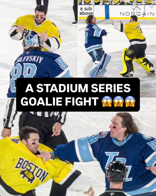 THE CHERRY ON TOP FOR AN OUTDOOR HOCKEY GAME 🙌