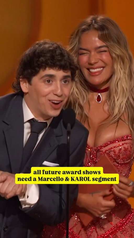 I’d clean the house at 7am with you anyyyy day, @marcellohdz & @karolg 🎶 #GRAMMYs