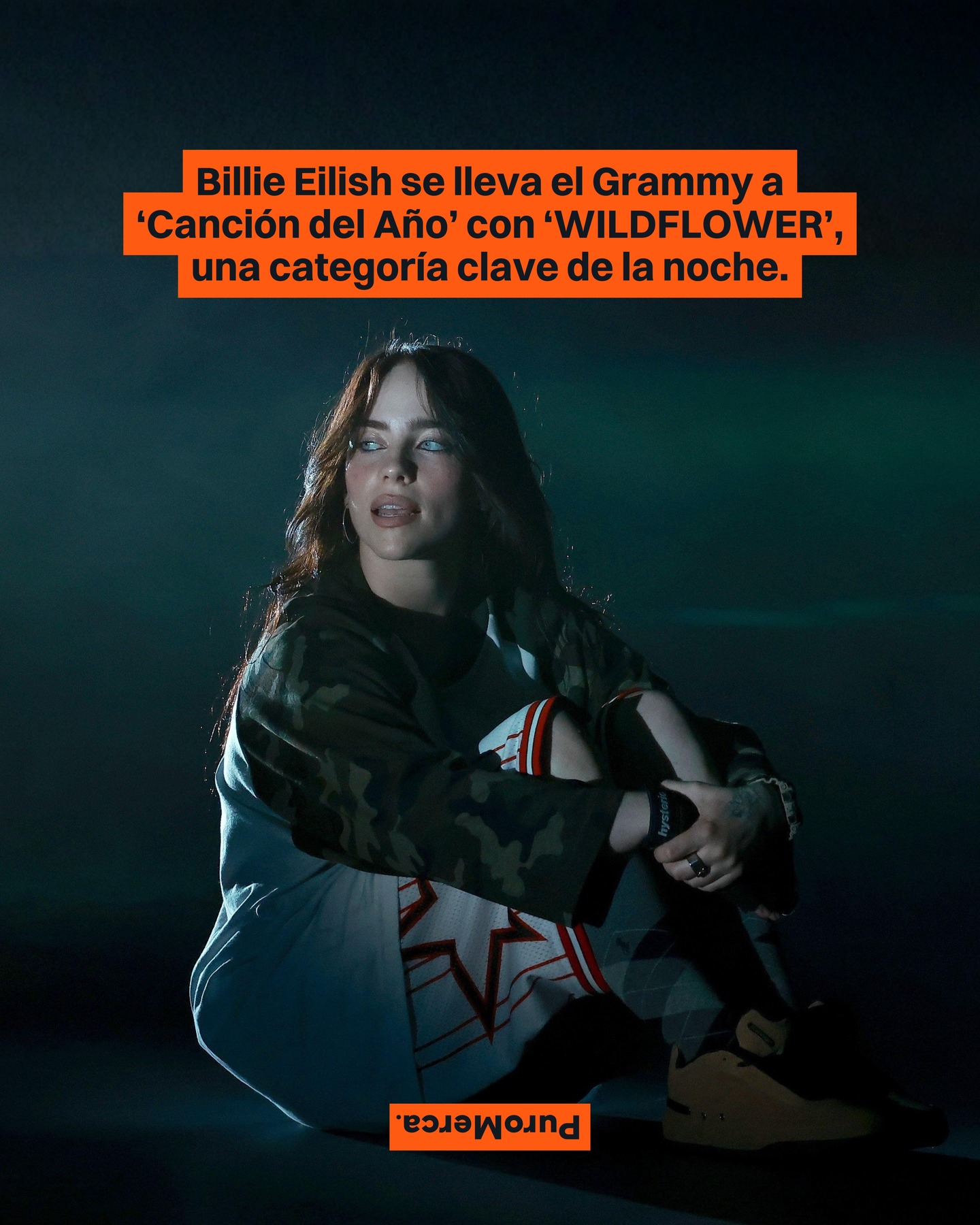 Billie Eilish gana el Grammy a ‘Canción del Año’ en la edición 68º por ‘WILDFLOWER’, una composición reconocida dentro de una categoría que premia la escritura y la estructura musical de una canción. 🏆✍️

En esta edición, la categoría incluyó temas de Lady Gaga con ‘Abracadabra’, Bad Bunny con ‘DtMF’, Kendrick Lamar junto a SZA con ‘Luther’’, Sabrina Carpenter con ‘Manchild’, Doechii con ‘Anxiety’, ROSÉ y Bruno Mars con ‘APT’, además de ‘Golden’, de KPop Demon Hunters. 🎶🎸

‘WILDFLOWER’ se consolida como una de las canciones más presentes durante 2025 al recibir este reconocimiento por parte de la Academia. ¿Qué te parece este resultado para Canción del Año? 🎧👀

📸: @Grammys

#PuroMerca 🧡
