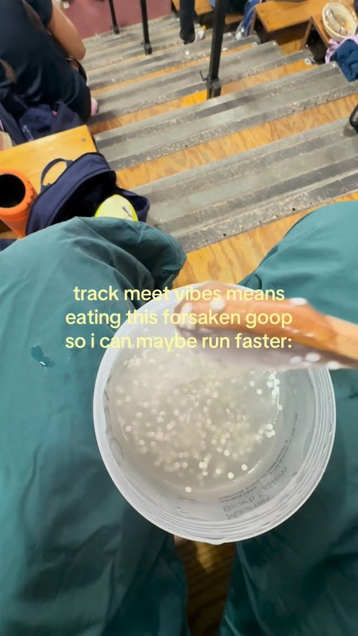 forbidden run goop (unpopular opinion but i like how it tastes🫢) 
.
.
.
#run #running #runner #trackandfield #raceday