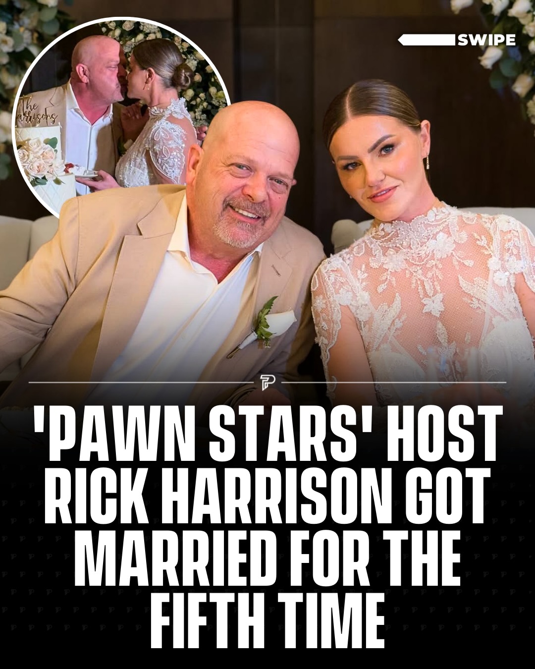Reality star Rick Harrison married wife Agripina “Angie” Polushkin in a family wedding in Cancún, Mexico, surrounded by loved ones. 💍

The celebration came as his son, Corey Harrison, recovered in the hospital after a motorcycle accident that left him with 11 broken ribs, forcing him to miss the ceremony.

Rick visited Corey during his recovery and confirmed he is expected to fully heal. The couple had earlier tied the knot in a Las Vegas Elvis-themed ceremony and plan further celebrations.

Via @rick_harrison @apolushkinrn83 

-

#pubity #viral #interesting