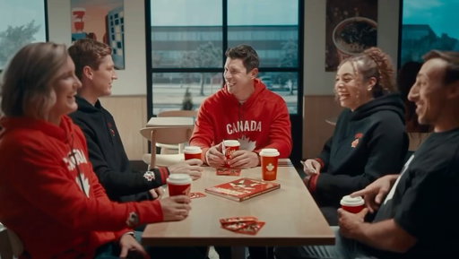 On the ice, they’re legends. At the house, they’re just themselves, quirks and all. Unpack your pride with new Team Canada Hockey Cards! Available now at Tims.
@teamcanada @hockeycanada @nhlpa @upperdecksports @bmarch63 @mackinnon29 @nursey16 @pou29 

© 2026 Canadian Olympic Committee. Hockey Canada™. © NHLPA. © NHLAA. © The Upper Deck Company. © Tim Hortons, 2026