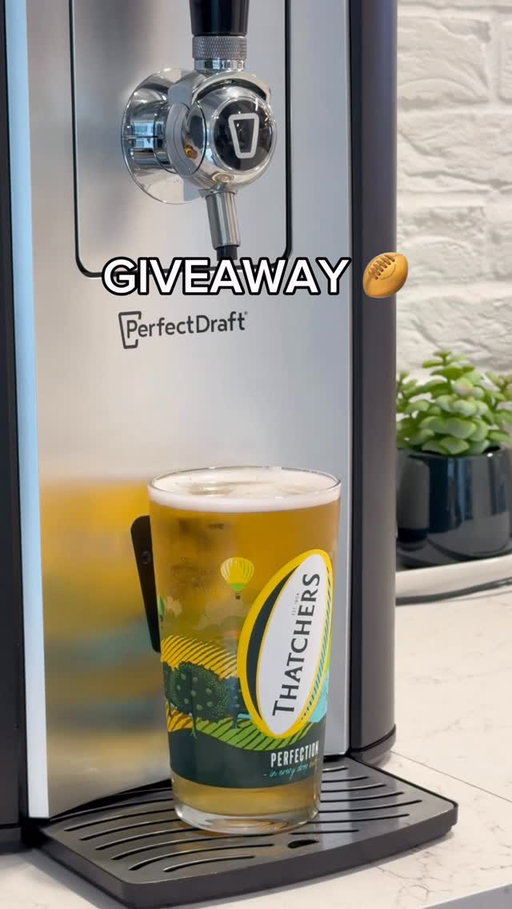 GIVEAWAY ALERT 🚨🏉

We’ve teamed up with @thatcherscider to give one lucky winner the chance to WIN the ultimate at-home Thatchers Gold PerfectDraft Bundle just in time for the Rugby 🍺

A true classic, Thatchers Gold is a refreshing, medium-dry cider that showcases the very best of what cider making is all about, and you can enjoy it on draught, in the comfort of your own home with this PerfectDraft bundle. Even better? It comes with Limited Edition Thatchers Rugby Pint Glassware to complete the experience 🏉🍻

To be our one lucky winner, here’s how to enter:
 🍎Like this post
 🍎Follow @perfectdraftuk AND @thatcherscider
 🍎Tag a mate you’d enjoy a Thatchers Gold pint with

Competition closes at 11:59pm on 09.02.26 and 1 winner will be chosen at random and notified within 5 days via the PerfectDraft’s Facebook Or Instagram Page.

18’s and over only
Head to the Thatchers Cider Website for full T&Cs!