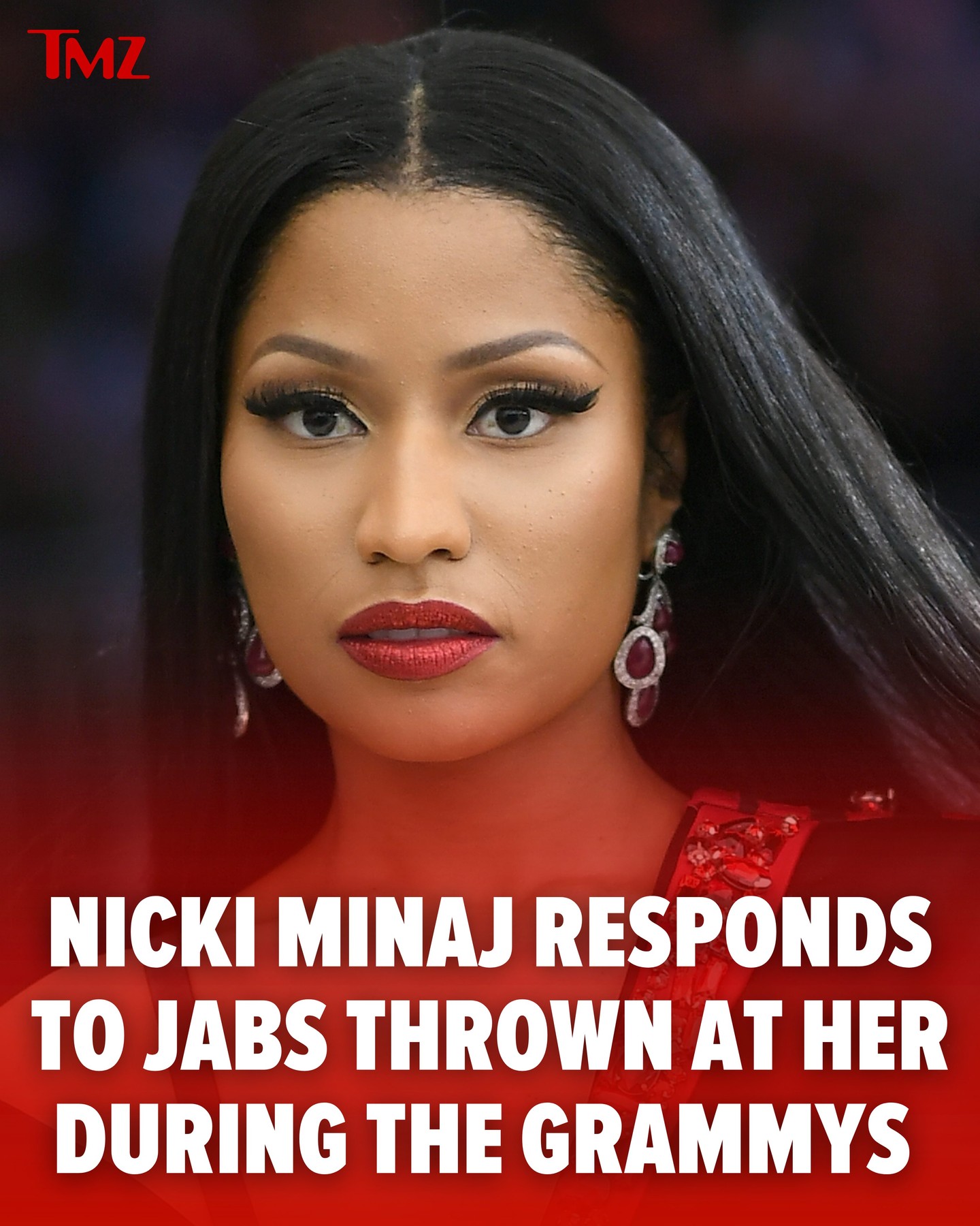 Trevor Noah called out Nicki Minaj at the Grammys for her support of President Donald Trump, joking about her absence from the show — and she didn’t take it lightly.