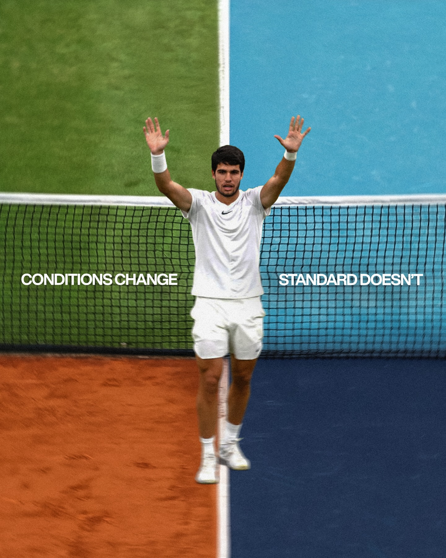 The environment changes. The work does not.
Carlos completes the career Grand Slam in Australia…

#CarlosAlcaraz #AusOpen #GrandSlam #IKONICK
