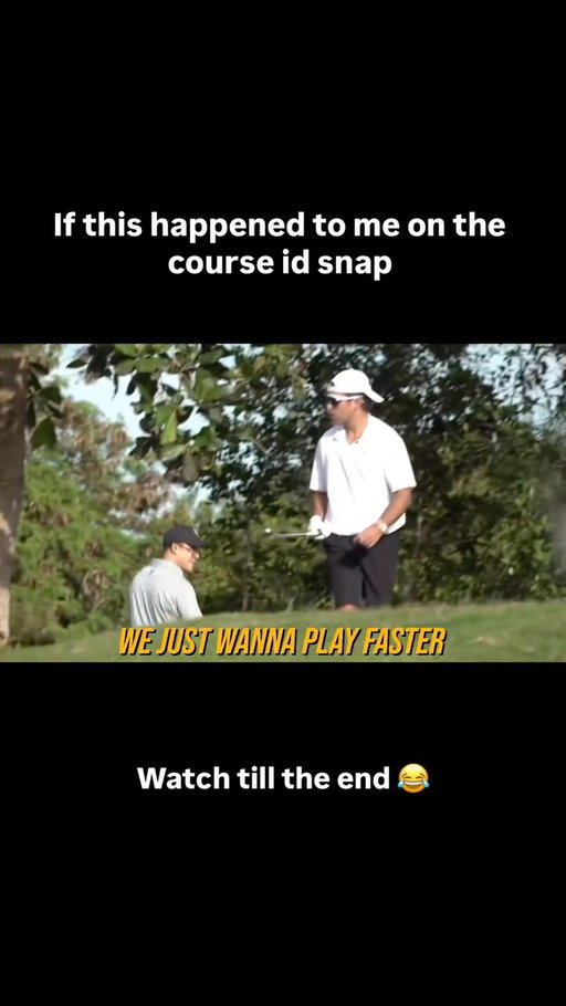 Asking golfers to play through then playing slow af 😂 ⛳️
