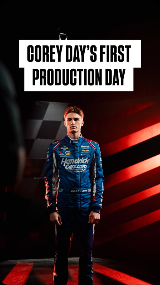 @corey_day_’s first production day with Hendrick Motorsports!
