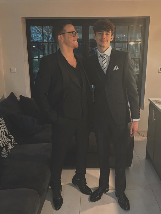 Zach & Me off to represent the Solomon Swash’s tonight at the @tvchoicemagazine awards. Proud to be your +1 Zachy 😂 love you boy xxx