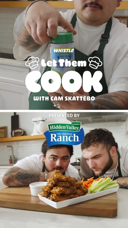 That wing never stood a chance 😂 Let Them Cook presented by @hidden.valley Ranch!🔥 #ad