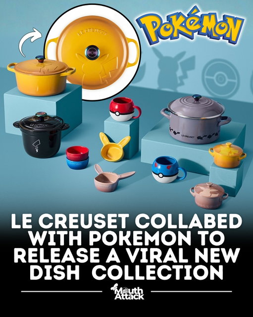 The Pokémon × Le Creuset collaboration was originally released as a limited-edition collection in select international markets, including Japan, parts of Asia, South Africa, and Oceania, and was not sold through Le Creuset’s official North American retail channels at launch. After nearly a year of international availability, the collection has now become purchasable in the U.S. through select online retailers such as Bokksu, a Japanese boutique that ships internationally. According to multiple press reports, U.S. shoppers can find items like mugs, bowls, plates, and larger themed cookware, with many pieces carrying premium price tags — some exceeding $400 and even reaching $999 for collectible pots.