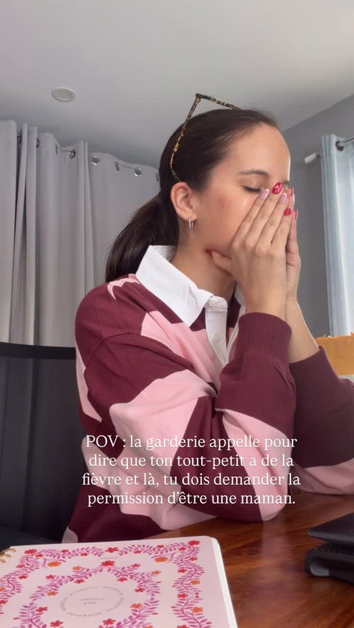 Quand la garderie appelle,
on se rappelle que le plus important
n’attend jamais 💓