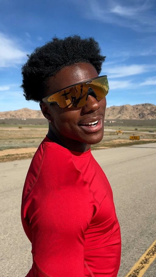 Who’s faster... @ishowspeed or a remote control car? 🏎️  
Find out through the POV of @oakleymeta Vanguard AI glasses 🕶️