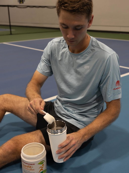 Protein is an essential macronutrient for everyone, especially athletes. Off season training is tough but a great opportunity to level of physically. My favorite protein supplement is the chocolate mint flavor of @sunriderintl SunFit® Protein Plus, helping me refuel and rebuild.