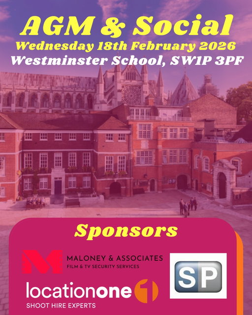 Have your say in the future of the Locations Branch for our 2026 Annual General Meeting to be held at Westminster School from 1830 on Wednesday 18th February.

Join us for our annual get-together, where we’ll be discussing the past year’s achievements, our plans for the future, and taking the opportunity to catch up with old friends and new colleagues.

We will kick-off with a tour of the beautiful venue, followed by our AGM and networking drinks to round off the night.

A huge thank you to our sponsors, SP Location Rental, Maloney & Associates Location Services, and Location One. Their generous support allows us to provide drinks and a few nibbles on the night.

We would also like to extend our sincere thanks to Westminster School for providing such a remarkable venue free of charge. We are incredibly grateful to be able to hold the AGM in such a unique and historic setting.

The event is open to Members and Non-Members. There will be a chance to join BECTU with a 3 months’ for free offer on the night. Please note only Members will have voting rights.

Register NOW: https://bit.ly/BecLocAGM26

Please spread the word to your Locations colleagues.

Very much looking forward to seeing you there!

BECTU Locations Senior Committee