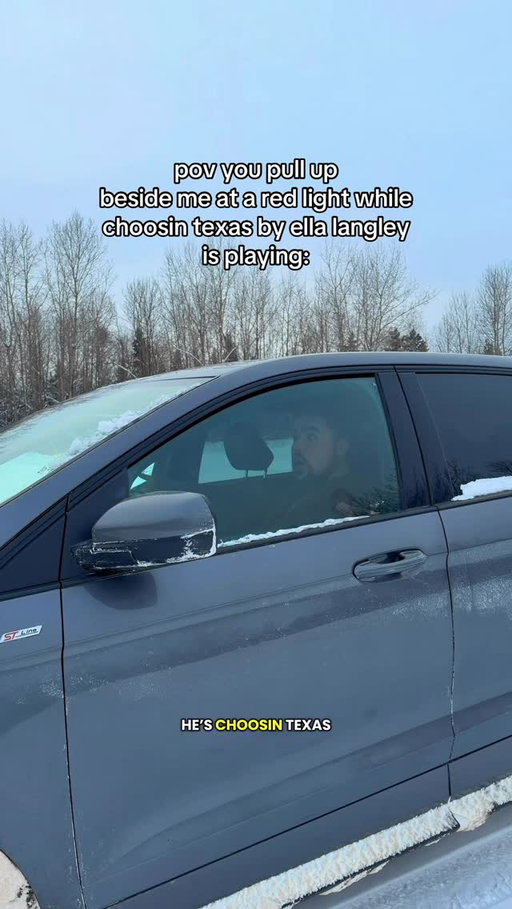 CHOOSIN TEXAS IS A HIT IN THIS CAR 🙂‍↔️📢 #choosintexas #ellalangley #choosintexasellalangley #ellalangleymusic @ellalangleymusic