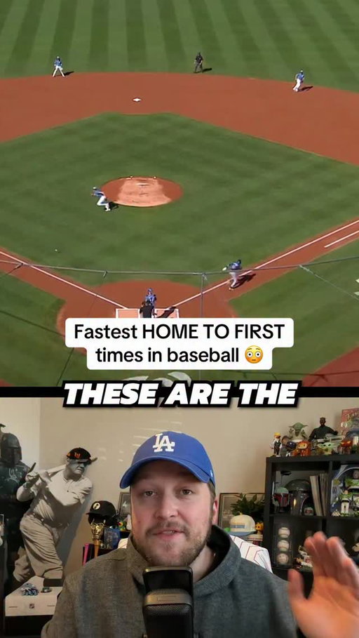 Fastest HOME TO FIRST times in baseball 🔥 #baseball #mlb #sports #majorleaguebaseball
