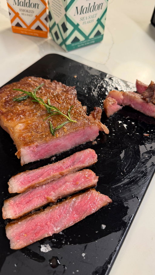 Cooking A5 Japanese Wagyu for the first time 😭🔥 Truly a melt-in-your-mouth experience and 100% worth it for a special occasion! If you want your taste buds changed forever, check out @crowdcow 🥩 #steak #wagyu #crowdcowpartner