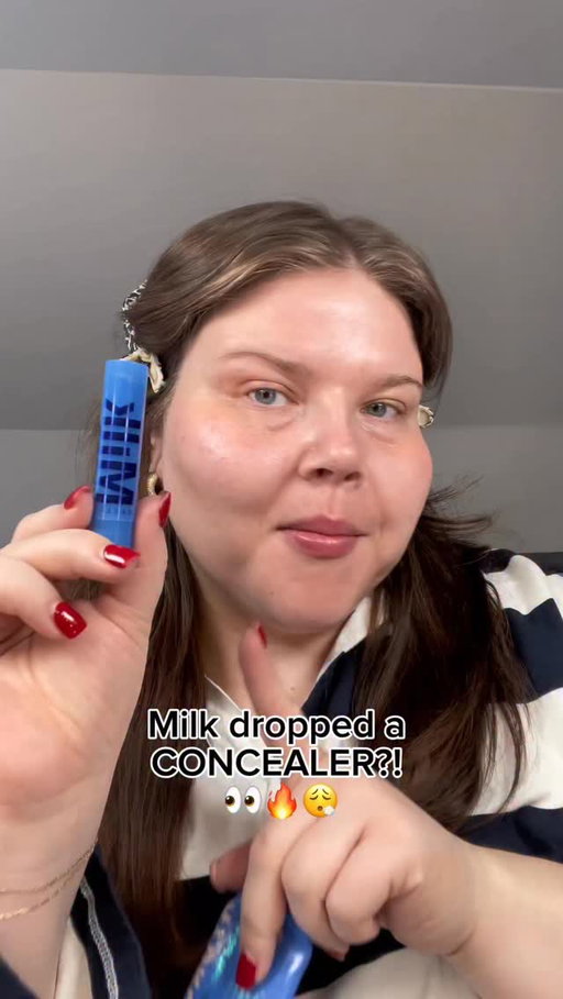 #AD Milk dropped a CONCEALER?! 😮‍💨🔥👀 I’m wearing shade 0.5 and it’s BRAND NEW at Ulta Beauty, this is the Hydro Grip Gel Concealer - what do we think?! 

Available EARLY on the Ulta app, online 2/4 and in-store 2/8 🔥🔥🔥

@milkmakeup @ultabeauty #dryskin #makeupreview #newmakeup #beauty