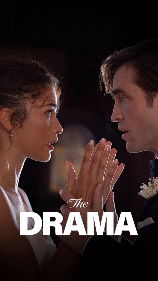 The wedding of the year. Zendaya and Robert Pattinson star in THE DRAMA, a new film from Kristoffer Borgli. In theaters April 3. Save the date.