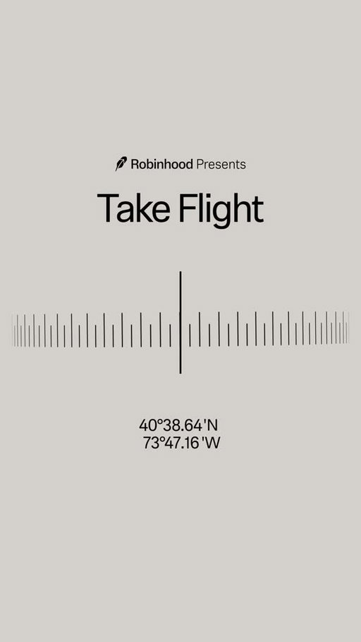 Flight path set. Robinhood Presents: Take Flight on March 4 at 4:30pm PT/ 7:30pm ET.