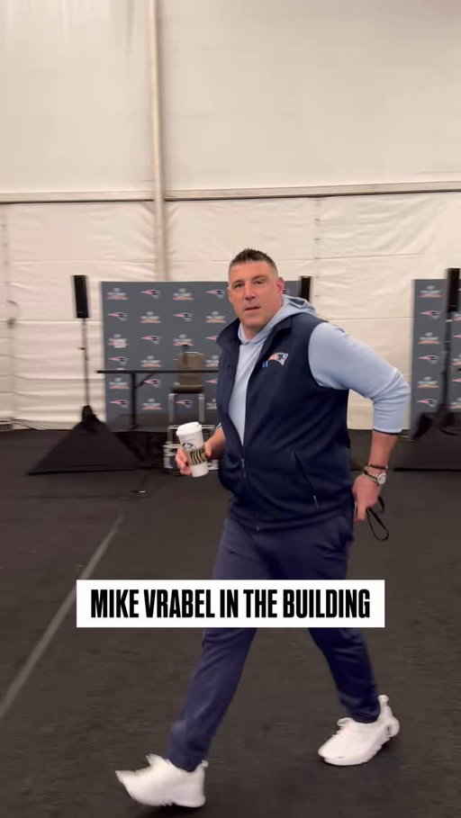 Coach Vrabel is here and immediately wondering why we’re filming him 💀 😂
