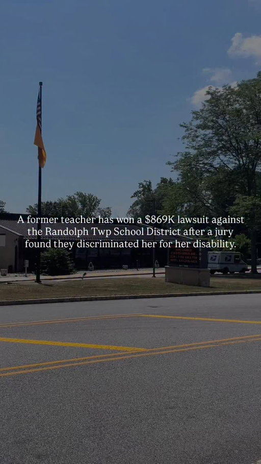 Have you heard?

Tracey Silverschotz, 62, said the district denied her request for a math-teaching assignment with a smaller class size and other accommodations despite documented hearing loss. The jury returned its verdict Jan. 29 in state court in Morristown, New Jersey.

The award totals about $869,000, including roughly $582,000 for economic losses, $286,000 for emotional distress, and $1,000 in punitive damages, according to Silverschotz’s attorney, Erica Domingo.

Silverschotz, who began teaching in Randolph in 2001 and was nominated seven times for Teacher of the Year, alleged she was discouraged from applying for a smaller-class math position in 2020 and later denied disability retirement during the COVID-19 pandemic. After attempting to return to work with medical accommodation requests, she said she was placed in rotating “floater” assignments and later put on improvement and corrective action plans.

In a statement, the district, represented by attorney Eric Harrison, said it respects the jury’s decision but plans to appeal, adding that any final judgment would be covered by its liability insurance.

-

Follow to keep in the local loop 

#morriscounty #morriscountynj #njnews #northjerseynews #randolphnj