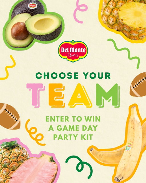 Game day GIVEAWAY! 🏈🍍🍌🥑

Giveaway Rules: 
👉 Like this post 
👉 Comment your team 💛🧡🩷💚
👉 Share this post to your story 
👉 Must be following @delmontefresh 
👉 US RESIDENTS ONLY

Giveaway Prize: “Ultimate Big Game Package”
👉 Custom jerseys
👉 $50 worth of coupons for DM Produce
👉 1 Annual ESPN+ subscription 

The giveaway will close on 2/12/26 at 11:59 pm EST, and 4 winners will be selected. Good luck! 

#freshdelmonte #fruit #freshfruit #giveaway