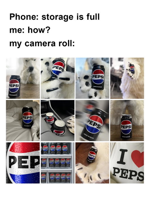 50TB and it’s still not enough #OfficiallyTeamPepsi