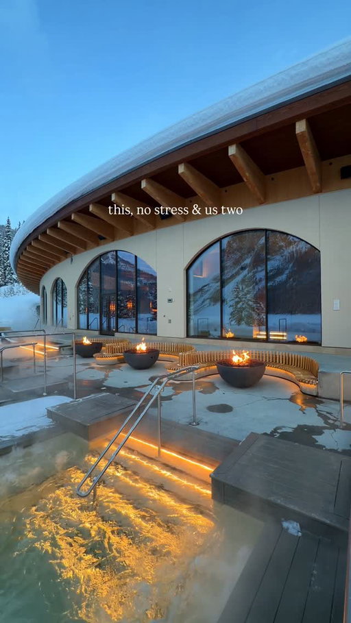 this, no stress & us two 😌🏔️❄️💫

📍Basin Glacial Waters Spa at Fairmont Chateau Lake Louise