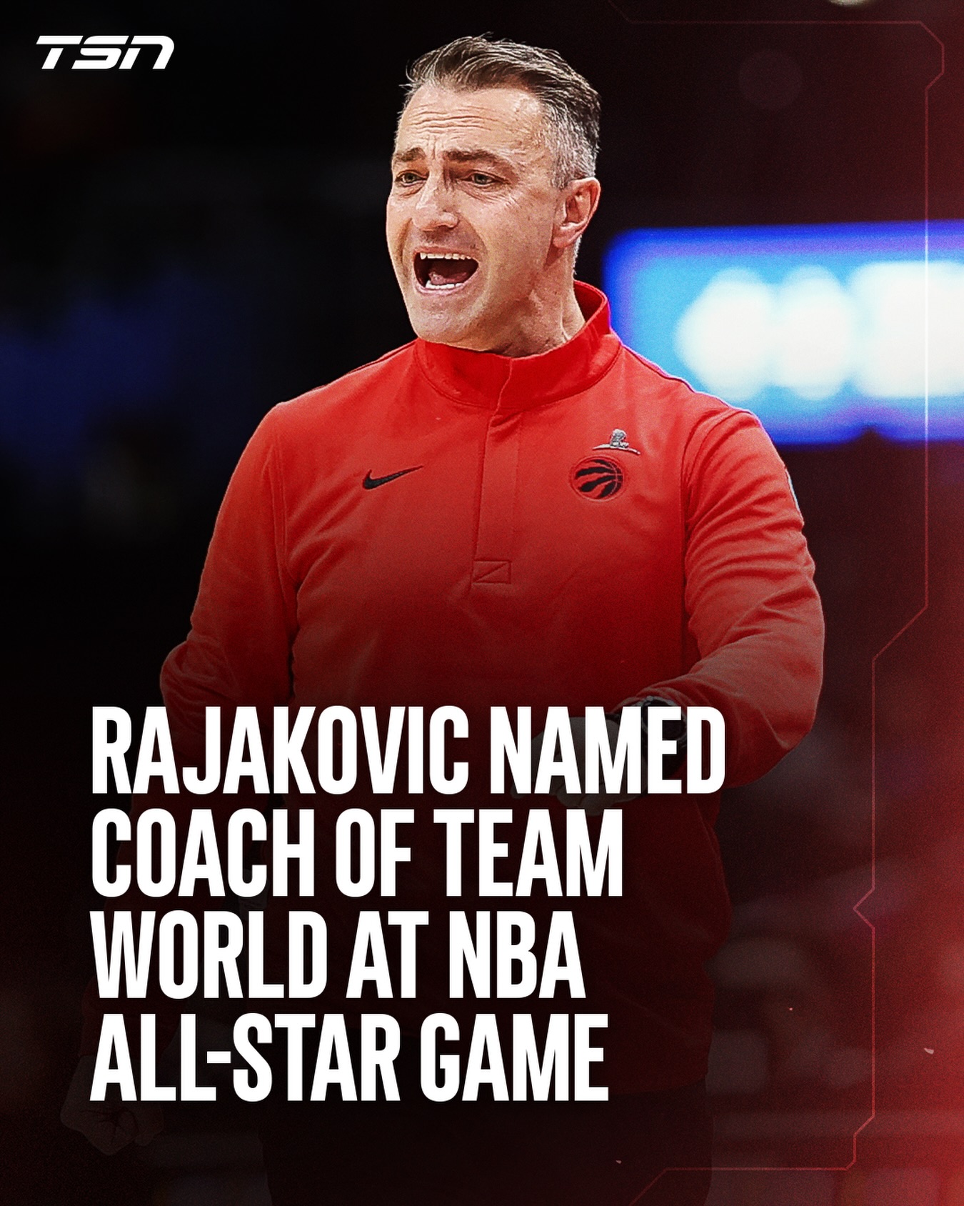 Darko Rajakovic has been named coach of Team World at the All-Star game! 🙌